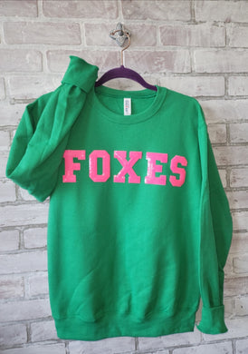 Pink Out Foxes -sequin patches